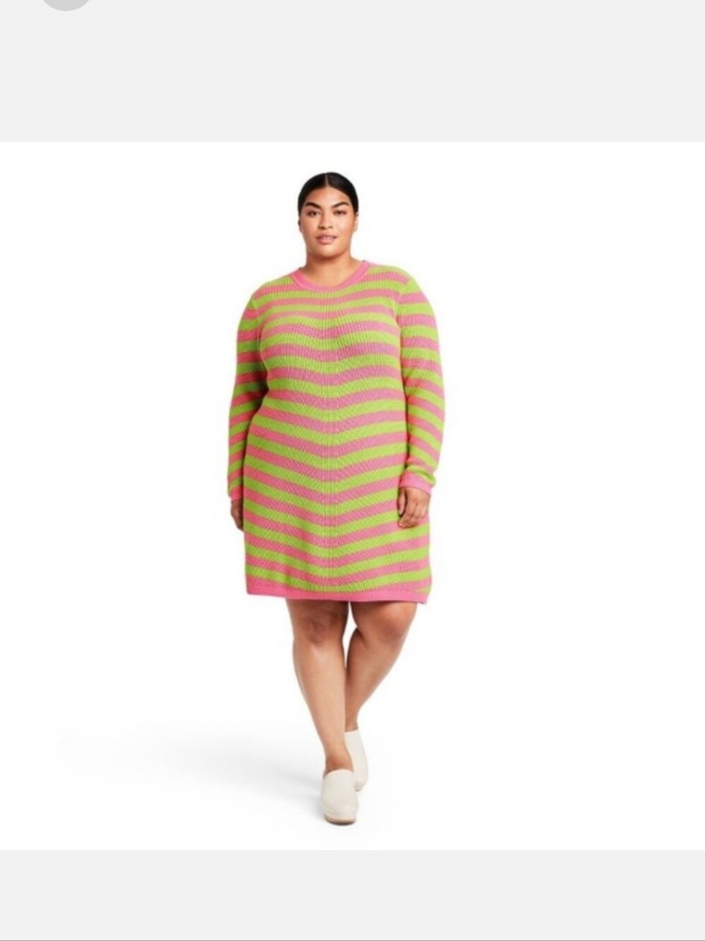 Victor Glemaud x Target Pink and Green Sweater Dress